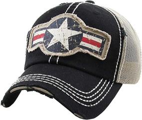 img 3 attached to BHM 205 AF 0611 Mens Baseball Cap American Sports & Fitness and Team Sports