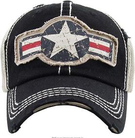 img 2 attached to BHM 205 AF 0611 Mens Baseball Cap American Sports & Fitness and Team Sports