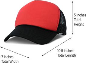 img 1 attached to DALIX Trucker Summer Adjustable Snapback Outdoor Recreation in Hiking & Outdoor Recreation Clothing