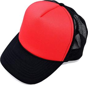 img 4 attached to DALIX Trucker Summer Adjustable Snapback Outdoor Recreation in Hiking & Outdoor Recreation Clothing