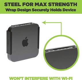 img 1 attached to 🖥️ HIDEit Mounts Mac Mini Mount - The Ultimate Steel Mount for Mac Mini - Space-saving Wall, Desk, or VESA Mount - Compatible with Mac Mini 2010 to M1 Mac Mini 2021