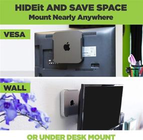 img 3 attached to 🖥️ HIDEit Mounts Mac Mini Mount - The Ultimate Steel Mount for Mac Mini - Space-saving Wall, Desk, or VESA Mount - Compatible with Mac Mini 2010 to M1 Mac Mini 2021