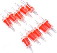 enhance aquarium air flow with pawfly 10 pcs π clear plastic one way non-return check valve for fish tank logo