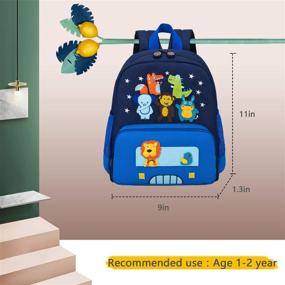 img 3 attached to Willikiva Backpack Toddler Waterproof Preschool Backpacks for Kids' Backpacks