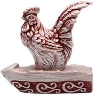 🐓 appletree design a day in the country rooster salt and pepper set - charming farmhouse kitchen decor, 3-3/8-inch, 1-1/2-inch logo