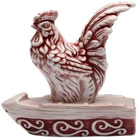 img 1 attached to 🐓 Appletree Design A Day in the Country Rooster Salt and Pepper Set - Charming Farmhouse Kitchen Decor, 3-3/8-Inch, 1-1/2-Inch