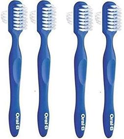 img 1 attached to 🦷 Oral B Denture Brush Dual Head (Pack of 4) - Ultimate Cleaning for Dentures