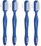 🦷 oral b denture brush dual head (pack of 4) - ultimate cleaning for dentures logo