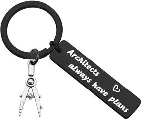 img 4 attached to 🏗️ MAOFAED Architect Gifts - Architecture Keychain for Architecture Students and Professionals: Always Have Plans
