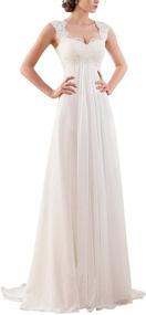 img 4 attached to Erosebridal Empire Chiffon Wedding Bridal Women's Clothing