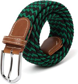 img 4 attached to Vecca Mecca Elastic Braided Multicolored Men's Accessories