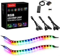 pc addressable rgb led strip lights kit - magnetic rainbow pc case lighting логотип