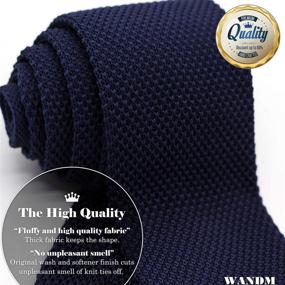 img 3 attached to 👔 WANDM Pointed Necktie - Size in Inches - Machine Washable