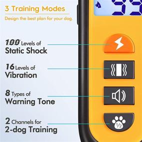 img 3 attached to rabbitgoo Dog Training Collar with Remote, 3 Modes Beep/Vibration/Shock, Rechargeable Waterproof Shock Collar for Dogs, Adjustable Levels - Ideal for Large, Medium, and Small Breeds