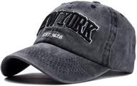 eohak baseball hat new york distressed adjustable strapback logo