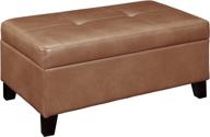 hadfield rectangular leather storage ottoman furniture in accent furniture logo