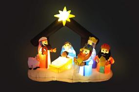 img 1 attached to 🎄 LB International Inflatable Nativity Scene: Bring the Spirit of Christmas to Life!