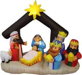 img 4 attached to 🎄 LB International Inflatable Nativity Scene: Bring the Spirit of Christmas to Life!