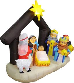 img 3 attached to 🎄 LB International Inflatable Nativity Scene: Bring the Spirit of Christmas to Life!