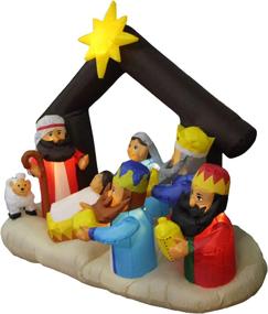 img 2 attached to 🎄 LB International Inflatable Nativity Scene: Bring the Spirit of Christmas to Life!