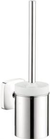 img 4 attached to 🚽 Hansgrohe Easy Install Toilet Brush with Holder in Chrome - 16-inch Avantgarde Accessories (41505000)