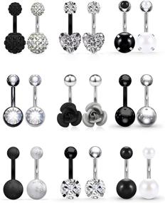 img 4 attached to Vsnnsns Stainless Piercing Jewelry Barbell