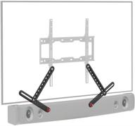 universal soundbar mount by barkan - adjustable bracket for mounting above or under the tv - fits sizes 13-80 inch - supports most sound bars up to 14 lbs - easy assembly - black logo