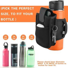 img 3 attached to 🏋️ Versatile Water Bottle Holder with Secure Pockets - Ideal for Gym, Walking or Running - Phone Card Holder Included