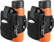 🏋️ versatile water bottle holder with secure pockets - ideal for gym, walking or running - phone card holder included logo