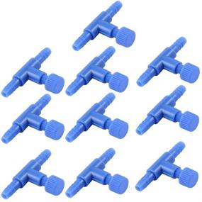 img 4 attached to 🐠 Enhance Your Aquarium Aerodynamics with uxcell 10 Piece Plastic Fish Tank Air Pump Control Valves, Blue