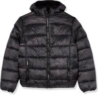 dkny boys' puffer jacket - big size logo