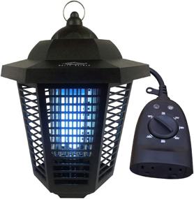 img 4 attached to 🦟 White Kaiman Electric Bug Zapper: Outdoor Mosquito Lamp with Timer, 2000 Volt Grid, and 20W UV Tube for Effective Mosquito Killing - Waterproof Bug Zapper