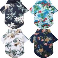 hawaiian style pet shirts: trendy coconut tree prints for medium and large dogs (xxl size) логотип