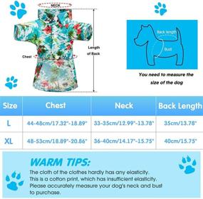 img 3 attached to Hawaiian Style Pet Shirts: Trendy Coconut Tree Prints for Medium and Large Dogs (XXL Size)