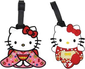 img 2 attached to CellDesigns Cartoon Luggage Adjustable Strap Travel Accessories for Luggage Tags & Handle Wraps
