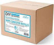 awow professional diy hand & surface: 600 compostable wipes - 12 refill rolls for canisters logo