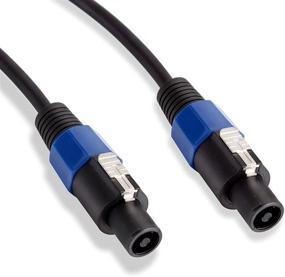 img 2 attached to 🔊 Pyle-Pro PPSS30 Speaker Cable Wire: 30ft 12 Gauge Black with Male Speakon Connection - Premium Heavy Duty Professional Audio Cord Connector - Superior Sound Delivery