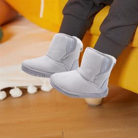 img 2 attached to ❄️ Warm Winter Fur Lined Baby Snow Boots for Girls and Boys - BMCiTYBM Infant/Toddler/Little Kid Shoes