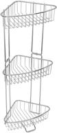 🚿 convenient 3-tier rust-proof stainless steel shower floor caddy by toilettree products (collapsible & assembly with included screwdriver) logo