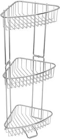 img 4 attached to 🚿 Convenient 3-Tier Rust-Proof Stainless Steel Shower Floor Caddy by ToiletTree Products (Collapsible & Assembly with Included Screwdriver)