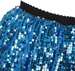 img 1 attached to Sequin Skirts for Girls: 👗 Flofallzique Dancing Clothes in Skirts & Skorts