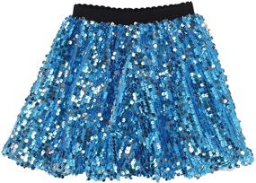 img 3 attached to Sequin Skirts for Girls: 👗 Flofallzique Dancing Clothes in Skirts & Skorts