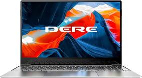 img 4 attached to 💻 Dere Laptop 15.6" Fingerprint Reader, Full-Size Backlit Keyboard, Celeron N5095 Processor, 12GB DDR4+256GB SSD, 1920x1080 FHD Windows 10, 5G WiFi, USB 3.0 MBook M11 Silver