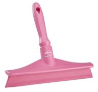 🧼 vikan 71251 pink 10" bench squeegee with rubber polypropylene frame and single blade: superior quality and efficiency logo