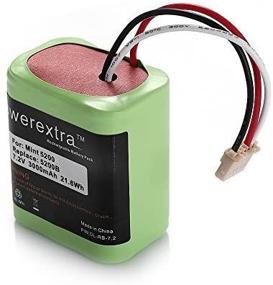 img 4 attached to Maximize Cleaning Efficiency with Powerextra High Capacity 7.2V 3000mAh Ni-MH iRobot Mint 5200 Vacuum Cleaner Replacement Battery for iRobot Braava 380, 380T, Mint 5200, 5200B, 5200C Floor Mopping Robots - Unleash the Full Potential of Your Cleaning Robot!