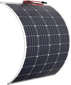 img 4 attached to Flexible 100-Watt Solar Panel - Enhanced 12V Off Grid RV Solar Panels for Marine, RVs, Boats, Cabins, Vans, Cars, Uneven Surfaces - Heavy-Duty, Weatherproof