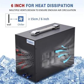 img 2 attached to 🐠 Poafamx 16gal Aquarium Water Chiller for Small Home Fish Tank Coral Shrimp with Pump (Chiller, 60L/16Gal) - 110V