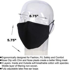 img 1 attached to MASKMAKER Washable Adjustable Reusable Breathable