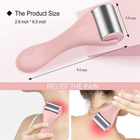 img 2 attached to 🧊 Ice Roller for Face & Eye: Effective Relief for Puffiness, Migraine, Pain, Bags, Redness, Headaches - Cold Facial Roller Skincare Massager (Pink)