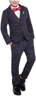 👔 yufan winter vintage tuxedo set for boys' clothing logo
